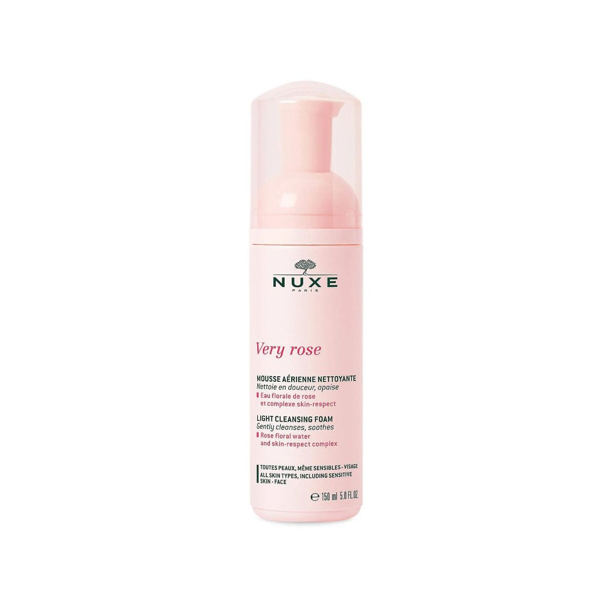 nuxe very rose espuma limpiadora 150 ml