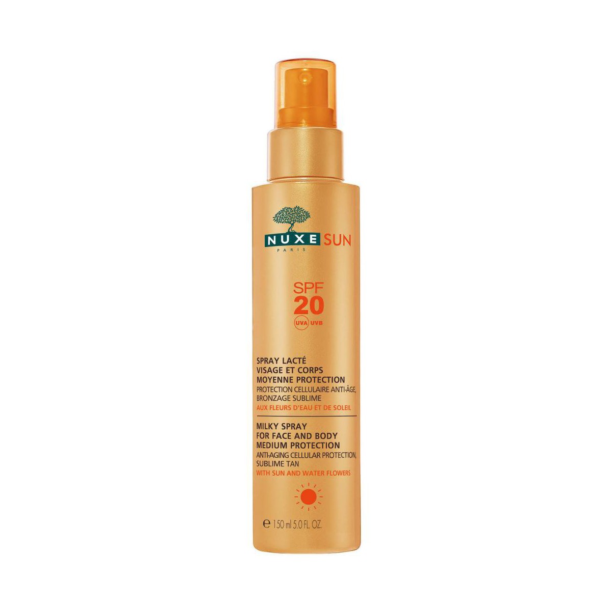 nuxe sun spf20 leche spray 150 ml