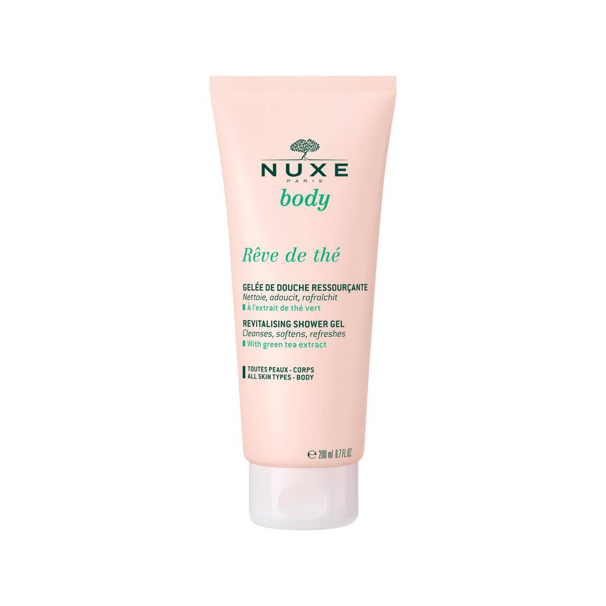 nuxe rve de the gel de ducha revitalizante 200 ml