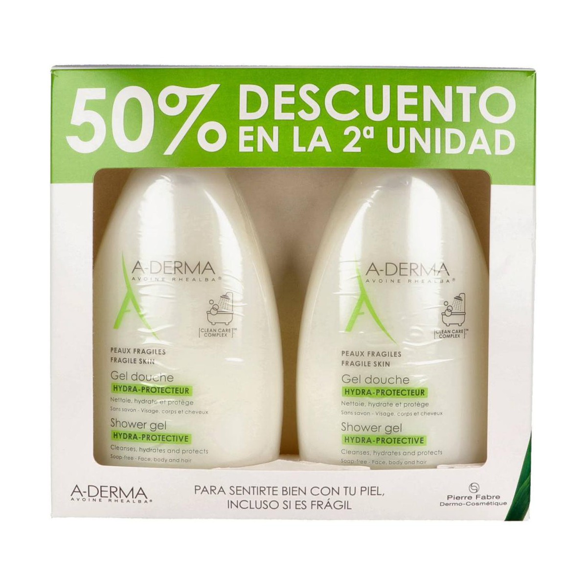 a derma gel de ducha hidra protector 2x500ml