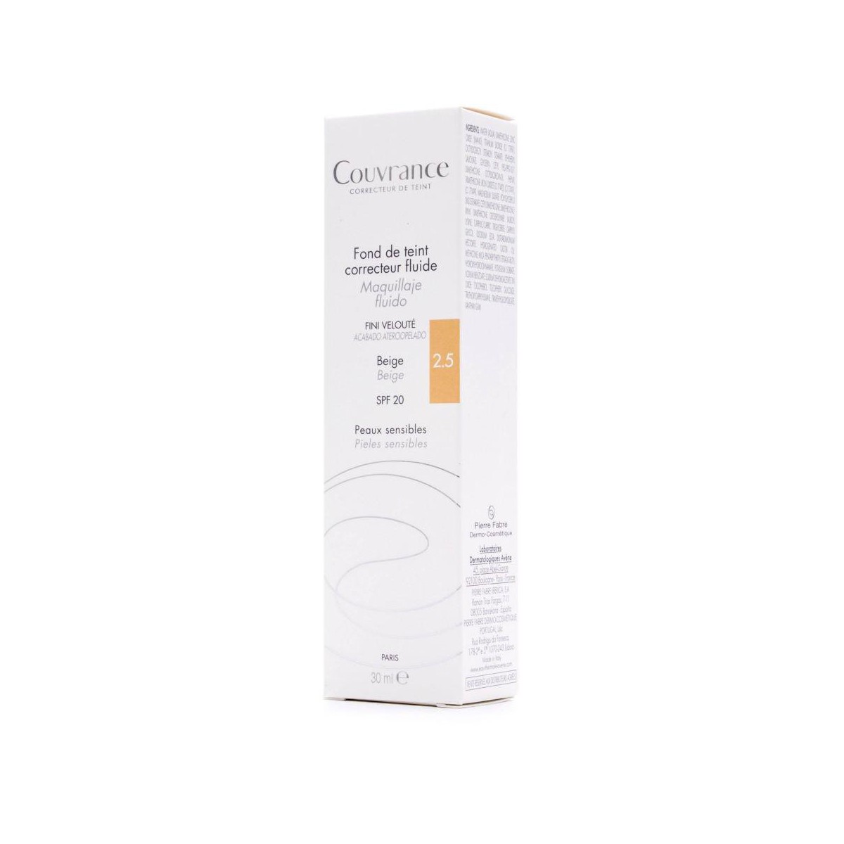 couvrance maquillaje fluido 30ml beige 25 avene