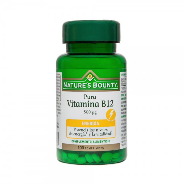 natures bounty vitamina b12 500 mcg 100 comprimidos