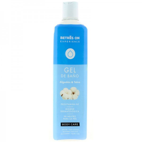 betres on gel de bano algodon y talco 750ml
